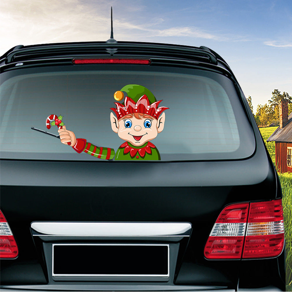 Pegatina de limpiaparabrisas navideño para coche