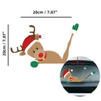 Pegatina de limpiaparabrisas navideño para coche