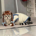 Peluca de trenzas dobles para mascotas