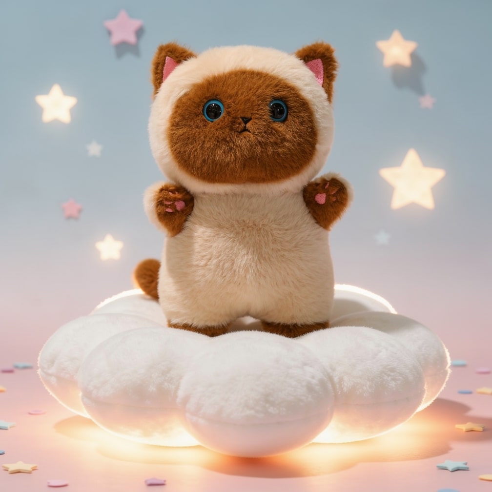 Peluche de gato | Juguete suave y esponjoso | Compañero de abrazos para niños | CuddleCat