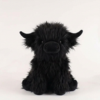 Peluche de vaca Highland | Animal de peluche suave con diseño realista | Compañero acogedor para todas las edades