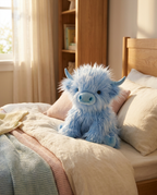Peluche de vaca Highland | Animal de peluche suave con diseño realista | Compañero acogedor para todas las edades