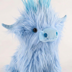 Peluche de vaca Highland | Animal de peluche suave con diseño realista | Compañero acogedor para todas las edades