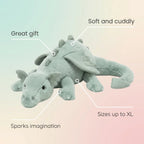 Peluche dragón | Ultra suave para abrazar y detalles bordados