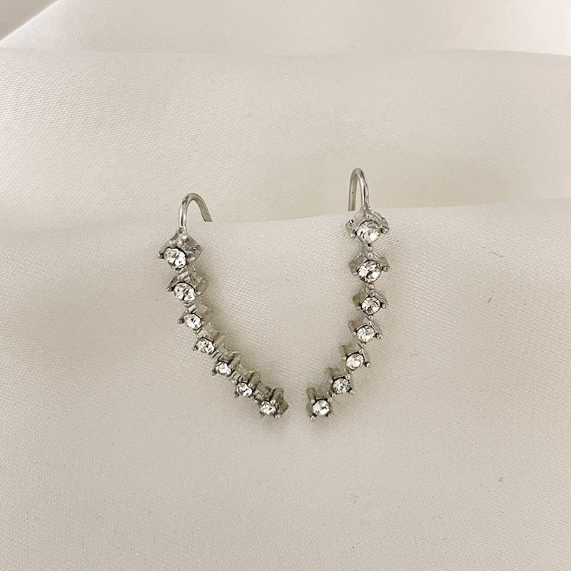 Pendientes de aro con cristales incrustados LuxeSparkle