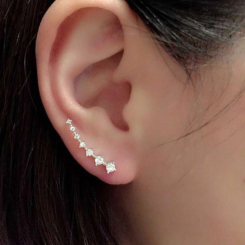 Pendientes de aro con cristales incrustados LuxeSparkle
