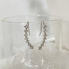 Pendientes de aro con cristales incrustados LuxeSparkle