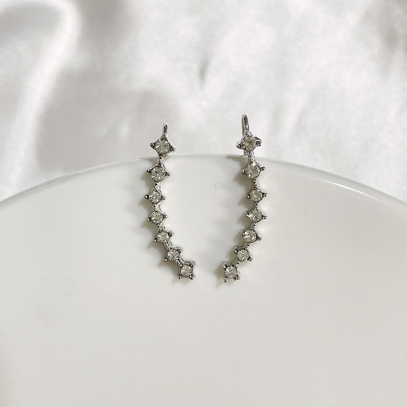 Pendientes de aro con cristales incrustados LuxeSparkle