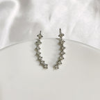 Pendientes de aro con cristales incrustados LuxeSparkle