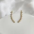 Pendientes de aro con cristales incrustados LuxeSparkle