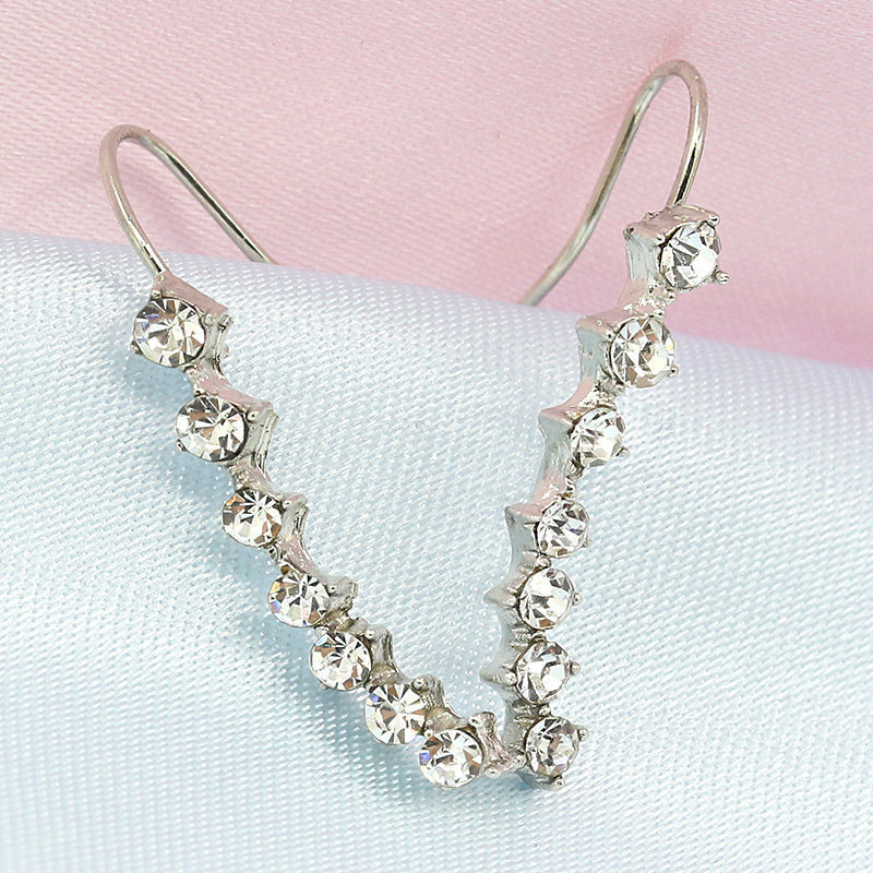 Pendientes de aro con cristales incrustados LuxeSparkle
