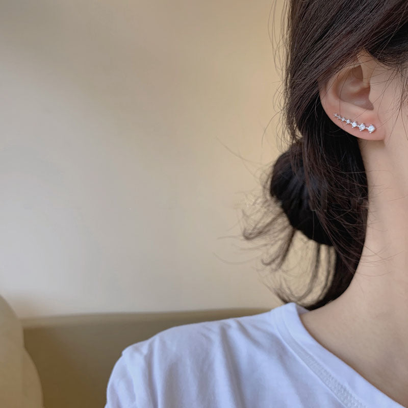 Pendientes de aro con cristales incrustados LuxeSparkle