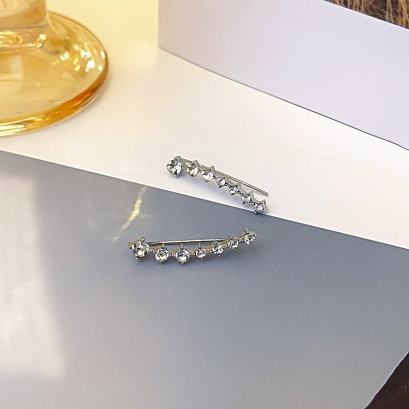 Pendientes de aro con cristales incrustados LuxeSparkle