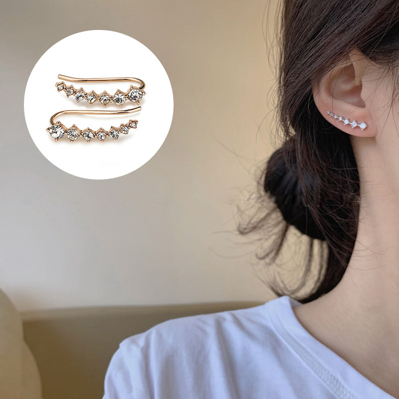 Pendientes de aro con cristales incrustados LuxeSparkle