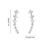 Pendientes de aro con cristales incrustados LuxeSparkle