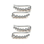 Pendientes de aro con cristales incrustados LuxeSparkle