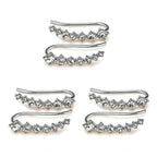 Pendientes de aro con cristales incrustados LuxeSparkle