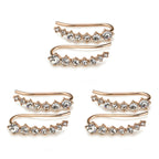Pendientes de aro con cristales incrustados LuxeSparkle