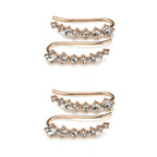 Pendientes de aro con cristales incrustados LuxeSparkle