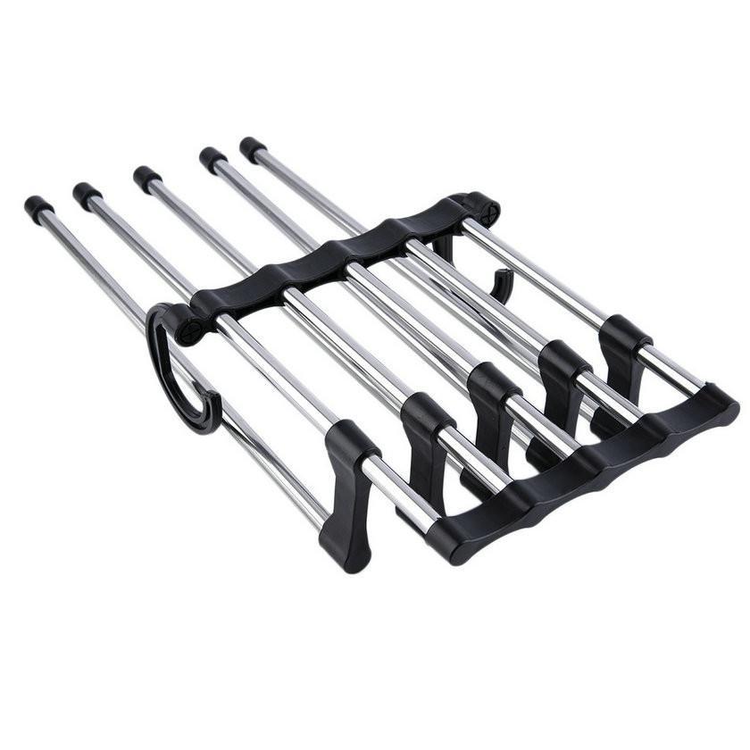 Percha organizadora de pantalones de 5 barras