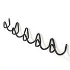 Perchero de pared con forma de onda, ganchos de hierro con 3 o 5 colgadores y tornillos incluidos, 6 colores, 33 o 56 cm