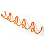 Perchero de pared con forma de onda, ganchos de hierro con 3 o 5 colgadores y tornillos incluidos, 6 colores, 33 o 56 cm