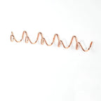 Perchero de pared con forma de onda, ganchos de hierro con 3 o 5 colgadores y tornillos incluidos, 6 colores, 33 o 56 cm