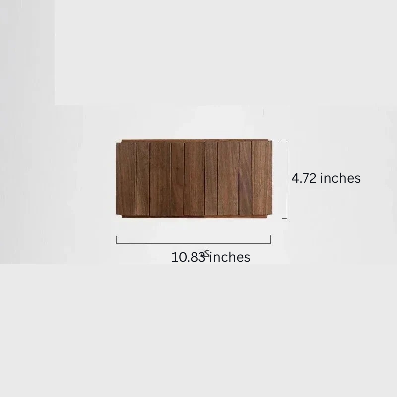 Perchero de pared de madera con 4 o 6 ganchos