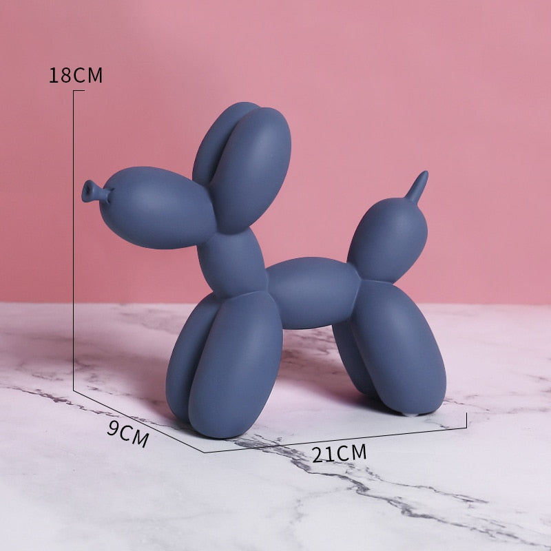Perro globo decorativo de resina estilo nórdico