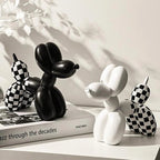 Perro globo decorativo de resina estilo nórdico