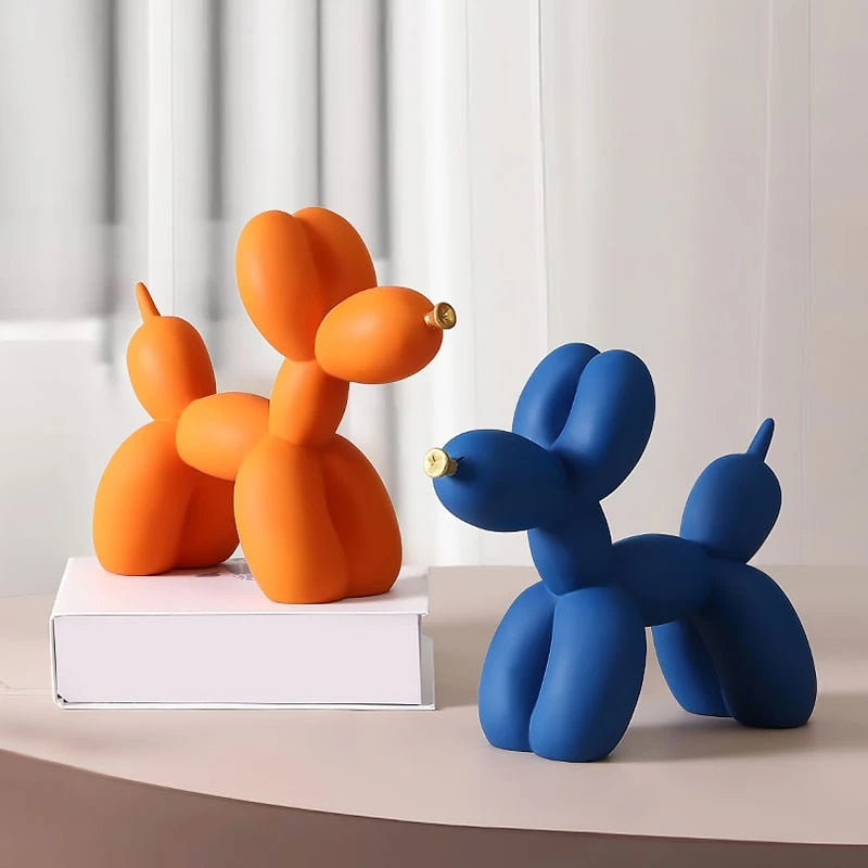 Perro globo decorativo de resina estilo nórdico