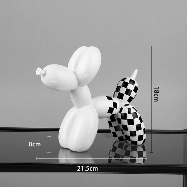 Perro globo decorativo de resina estilo nórdico
