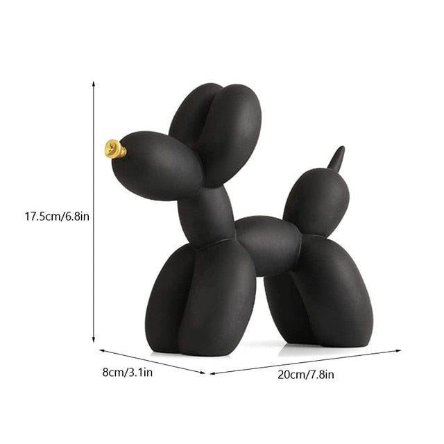 Perro globo decorativo de resina estilo nórdico