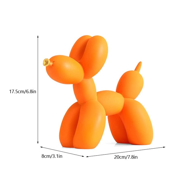 Perro globo decorativo de resina estilo nórdico
