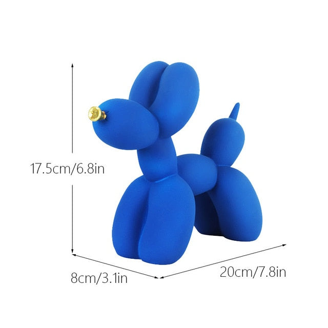 Perro globo decorativo de resina estilo nórdico