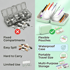 PILLTREK – Set de bolsas organizadoras de pastillas para viajes ordenados