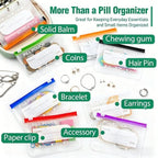 PILLTREK – Set de bolsas organizadoras de pastillas para viajes ordenados