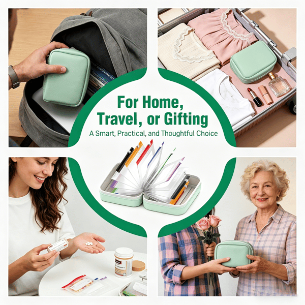 PILLTREK – Set de bolsas organizadoras de pastillas para viajes ordenados