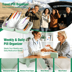 PILLTREK – Set de bolsas organizadoras de pastillas para viajes ordenados