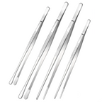 Pinzas de cocina extra largas de acero inoxidable