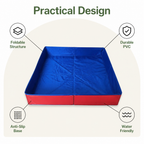 Piscina plegable para mascotas (base antideslizante de PVC)