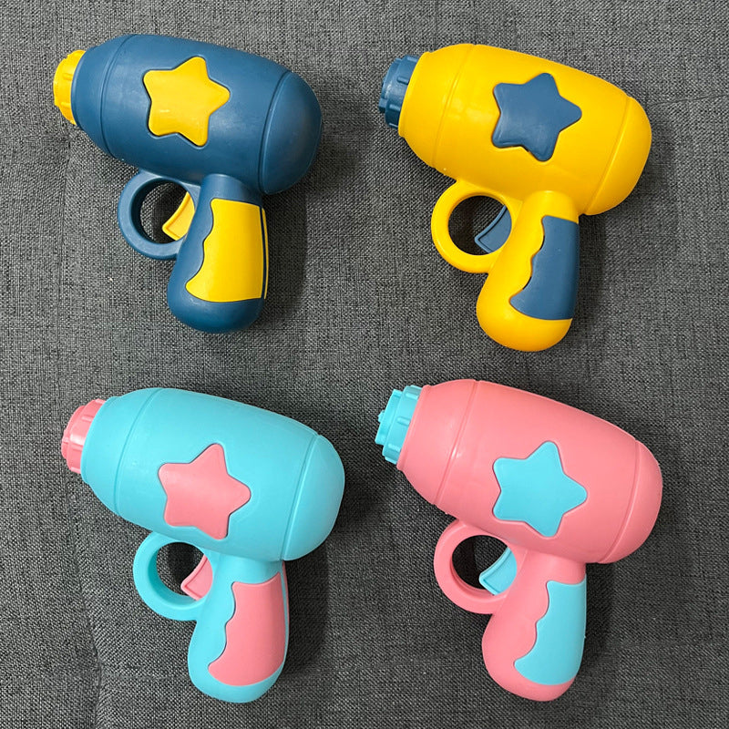 Pistola lanzadora de discos voladores LED con efecto giratorio