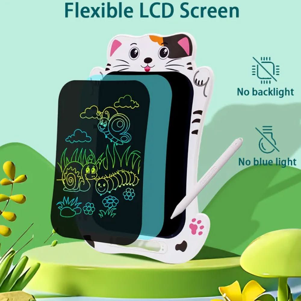 Pizarra de escritura LCD infantil con diseño de animales y stylus para aprendizaje creativo