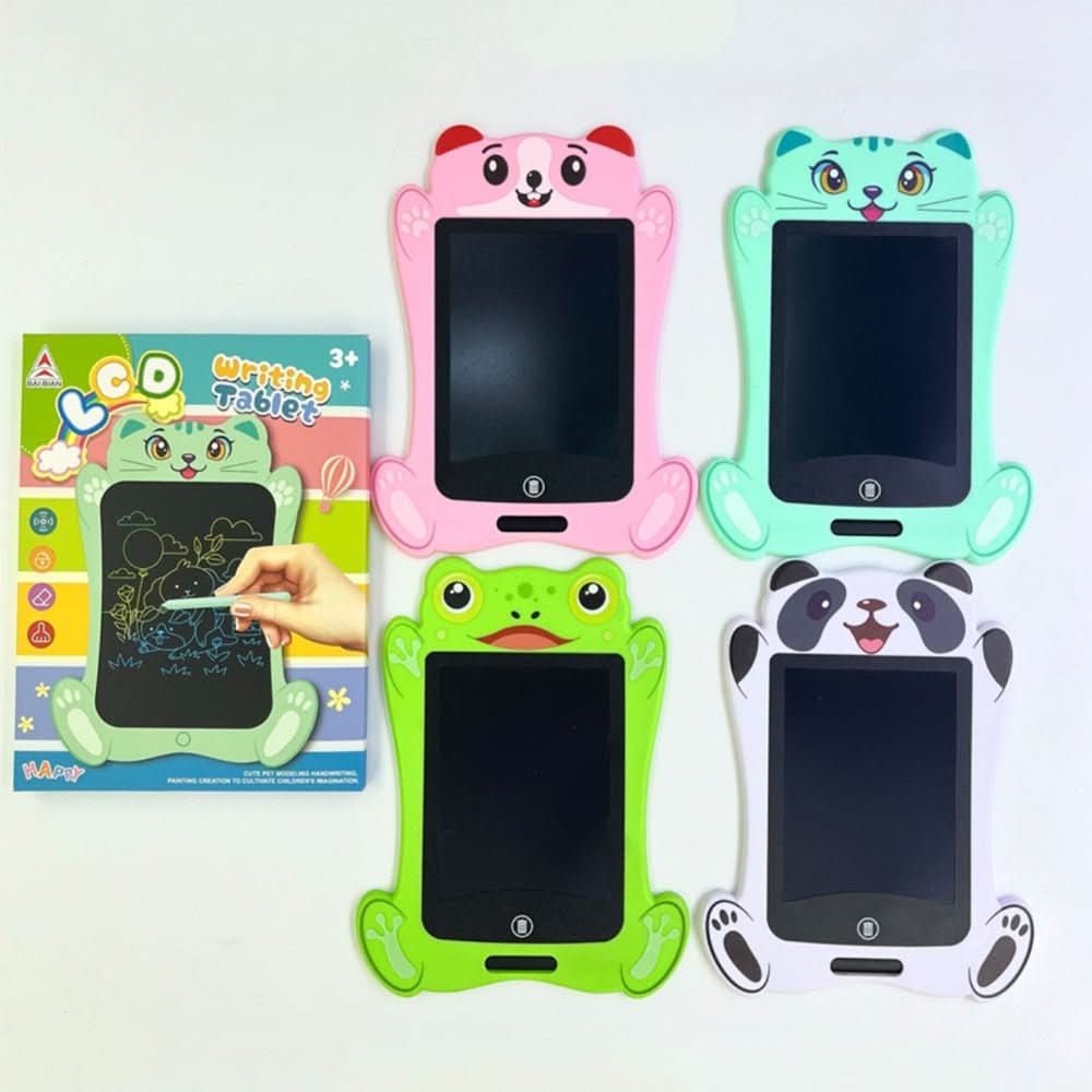 Pizarra de escritura LCD infantil con diseño de animales y stylus para aprendizaje creativo