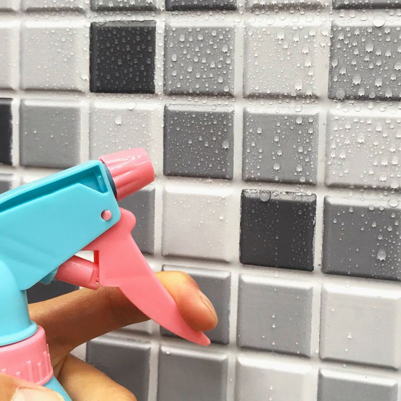 Placas de mosaico PVC autoadhesivas cuadradas resistentes a manchas para ducha – Pack de 5