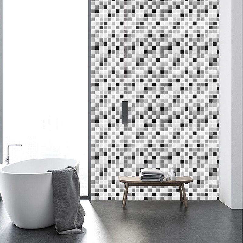 Placas de mosaico PVC autoadhesivas cuadradas resistentes a manchas para ducha – Pack de 5