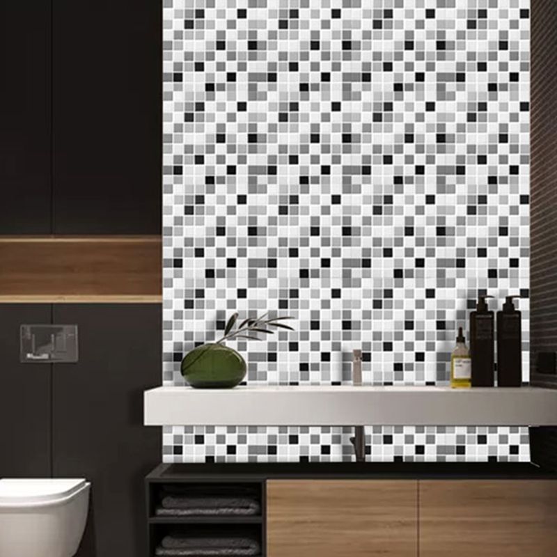 Placas de mosaico PVC autoadhesivas cuadradas resistentes a manchas para ducha – Pack de 5