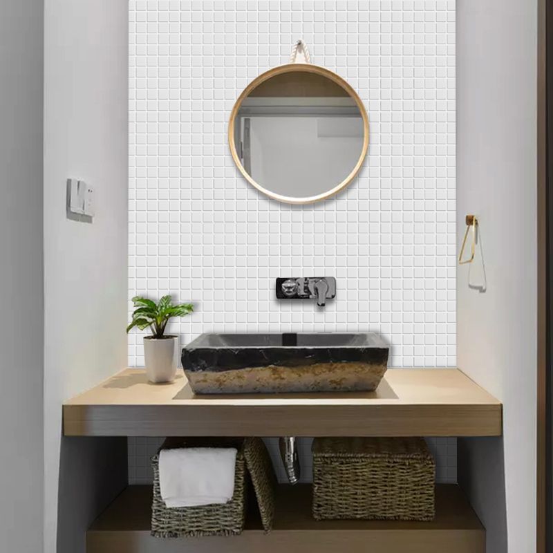 Placas de mosaico PVC autoadhesivas cuadradas resistentes a manchas para ducha – Pack de 5
