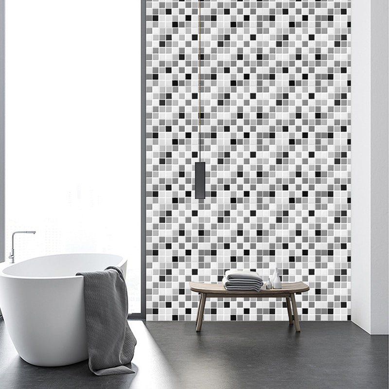 Placas de mosaico PVC autoadhesivas cuadradas resistentes a manchas para ducha – Pack de 5