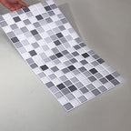 Placas de mosaico PVC autoadhesivas cuadradas resistentes a manchas para ducha – Pack de 5